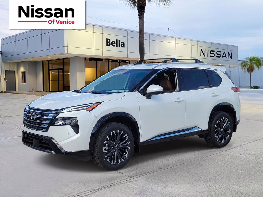 2026 Everest White Pearl Tricoat Nissan Rogue Platinum AWD SUV