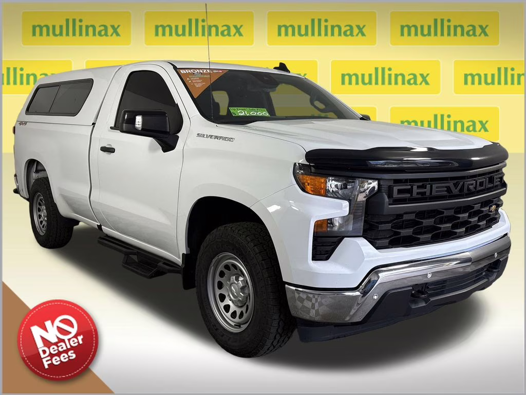 2024 Summit White Chevrolet Silverado 1500 WT 4X4 Truck