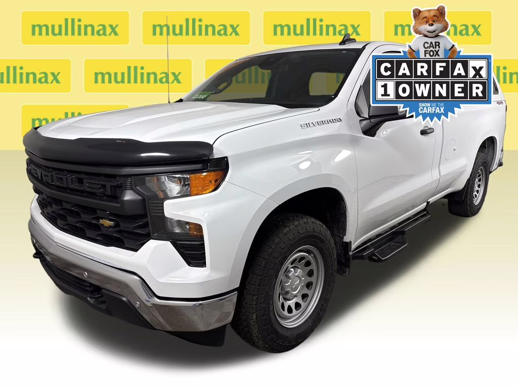 2024 Summit White Chevrolet Silverado 1500 WT 4X4 Truck