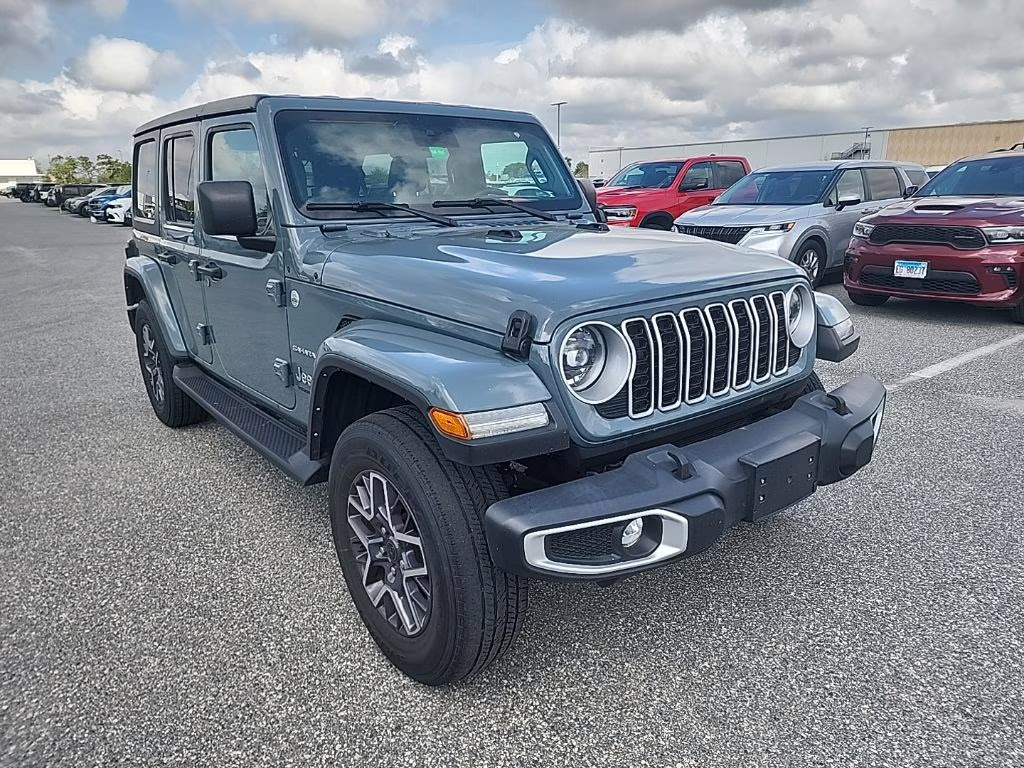 2024 Hydro Blue Pearlcoat Jeep Wrangler Sahara 4X4 SUV
