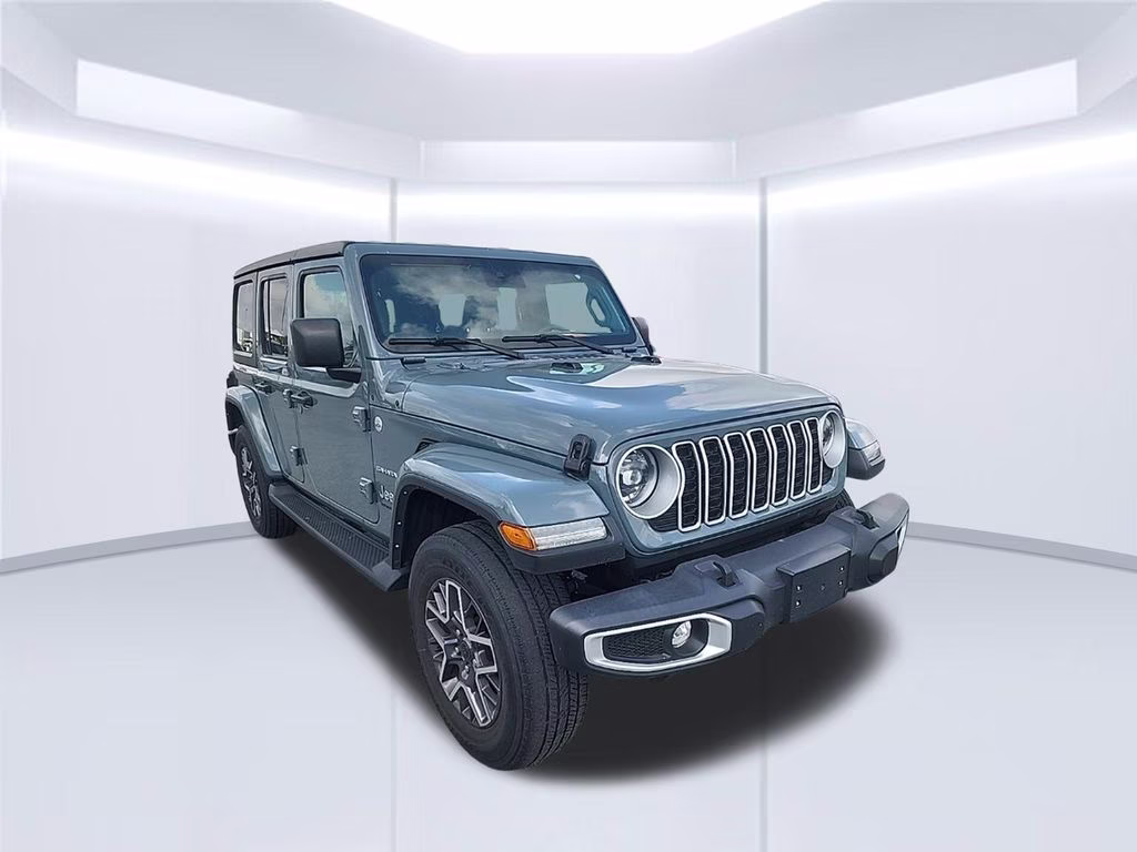 2024 Hydro Blue Pearlcoat Jeep Wrangler Sahara 4X4 SUV