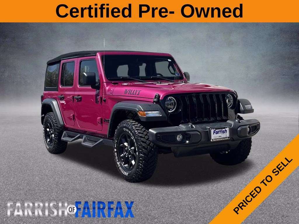 2022 Limited Edition Tuscadero Pearlcoat Jeep Wrangler Unlimited Willys 4X4 SUV
