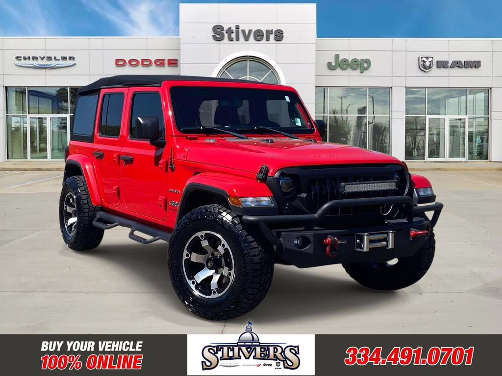 2021 Firecracker Red Clearcoat Jeep Wrangler Unlimited Sahara 4X4 SUV