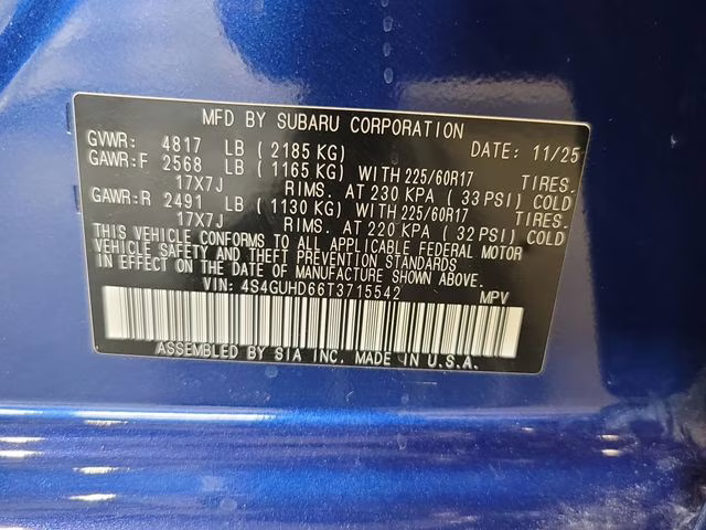 2026 Sapphire Blue Pearl Subaru Crosstrek Premium AWD SUV