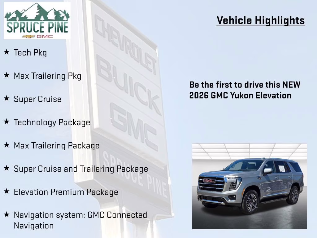 2026 Sterling Metallic GMC Yukon Elevation 4X4 SUV