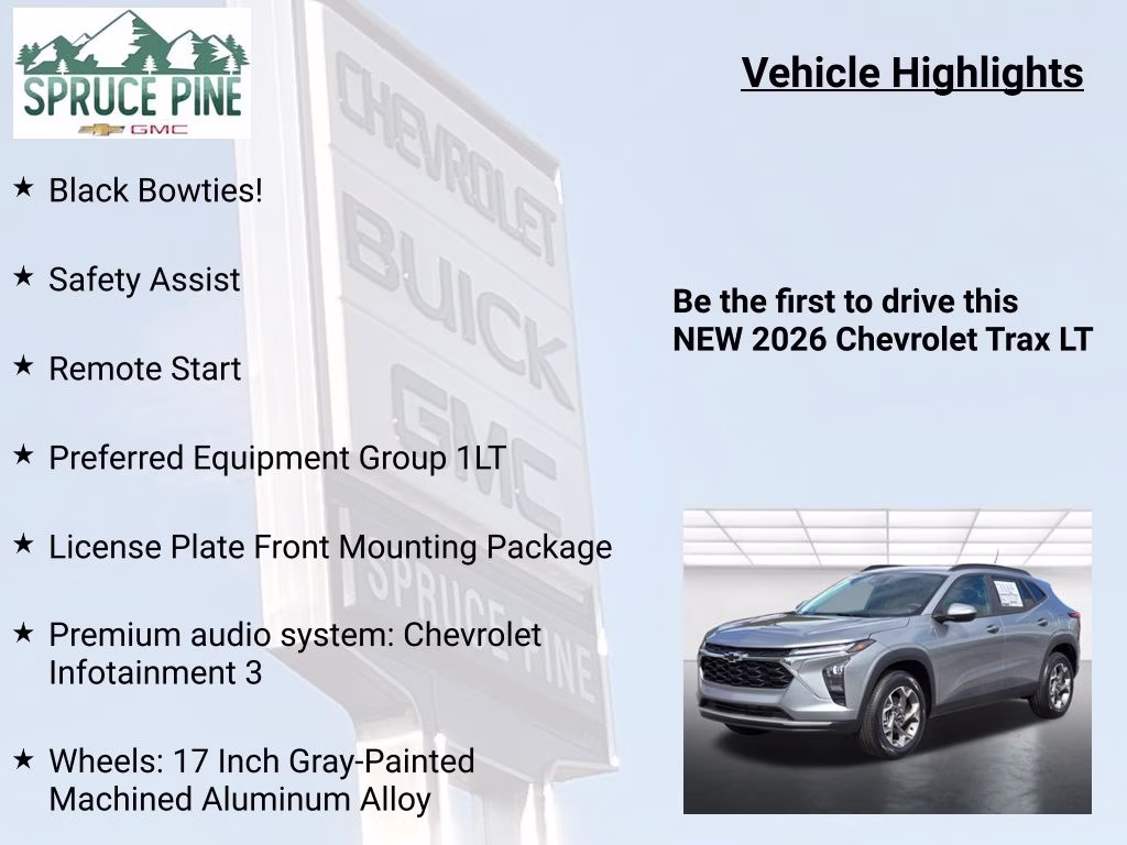 2026 Sterling Gray Metallic Chevrolet Trax LT FWD SUV