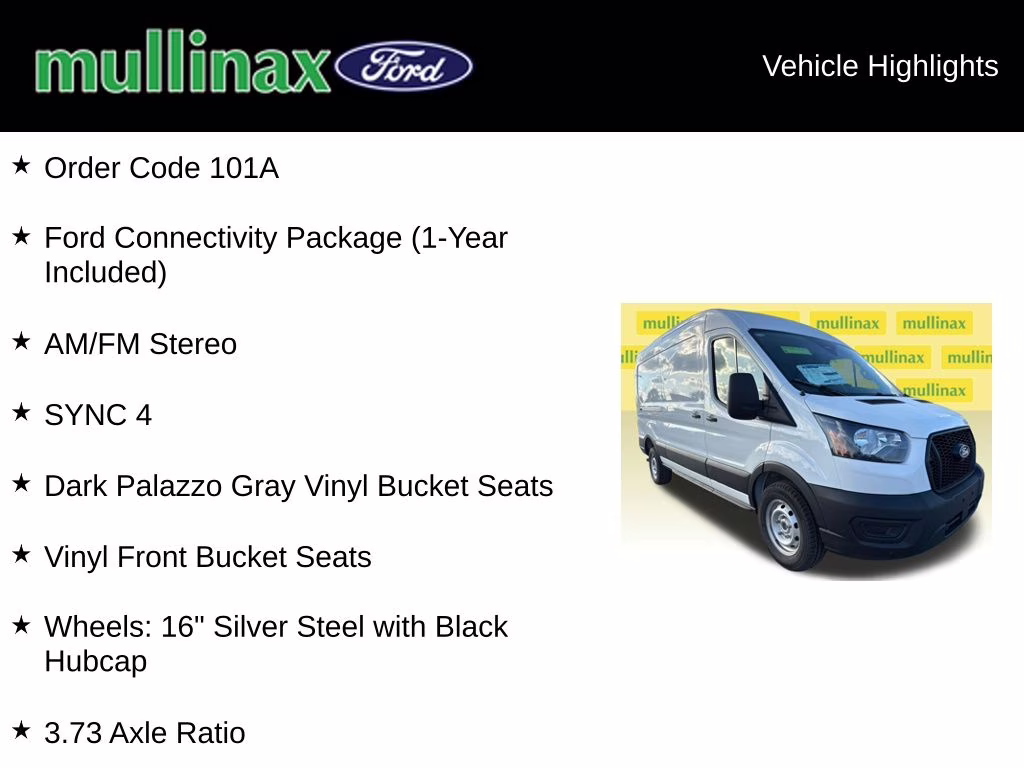 2026 Oxford White Ford Transit-250 Base RWD Van