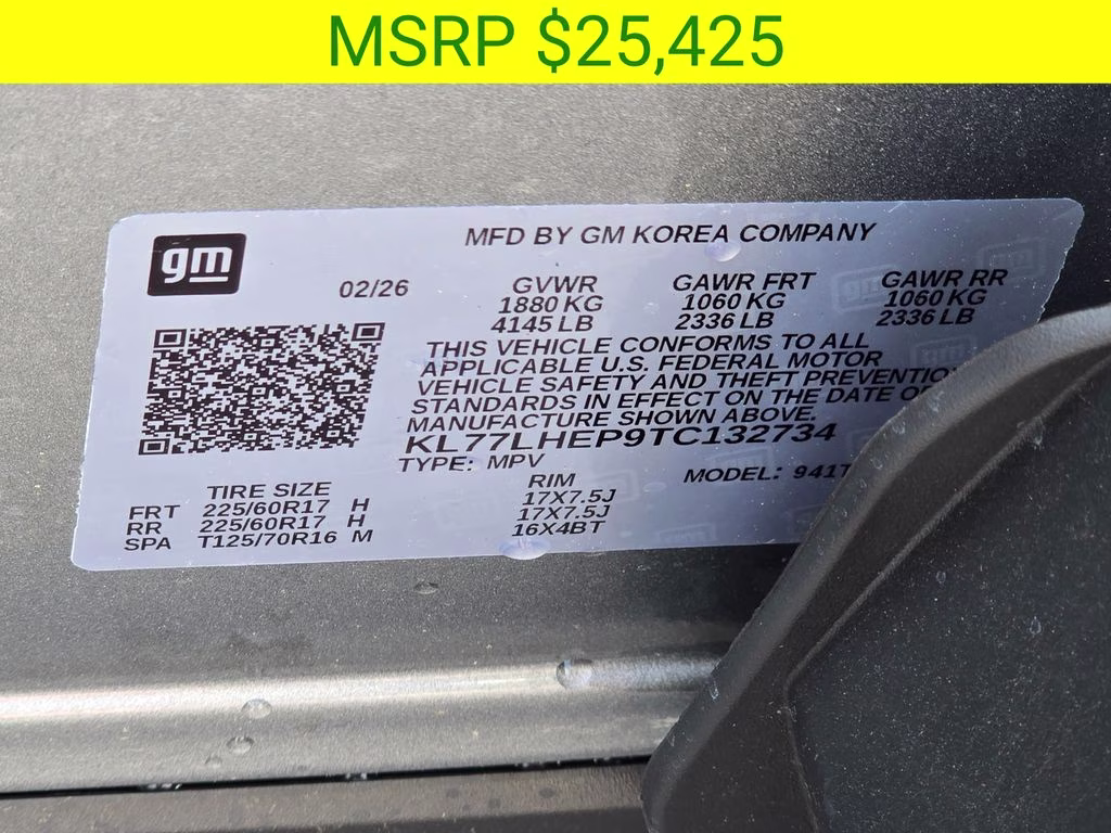 2026 Sterling Gray Metallic Chevrolet Trax LT FWD SUV