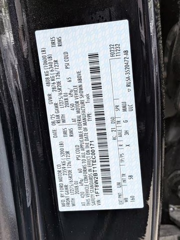 2026 Black Metallic Ford Super Duty F-250 SRW LARIAT 4X4 Truck