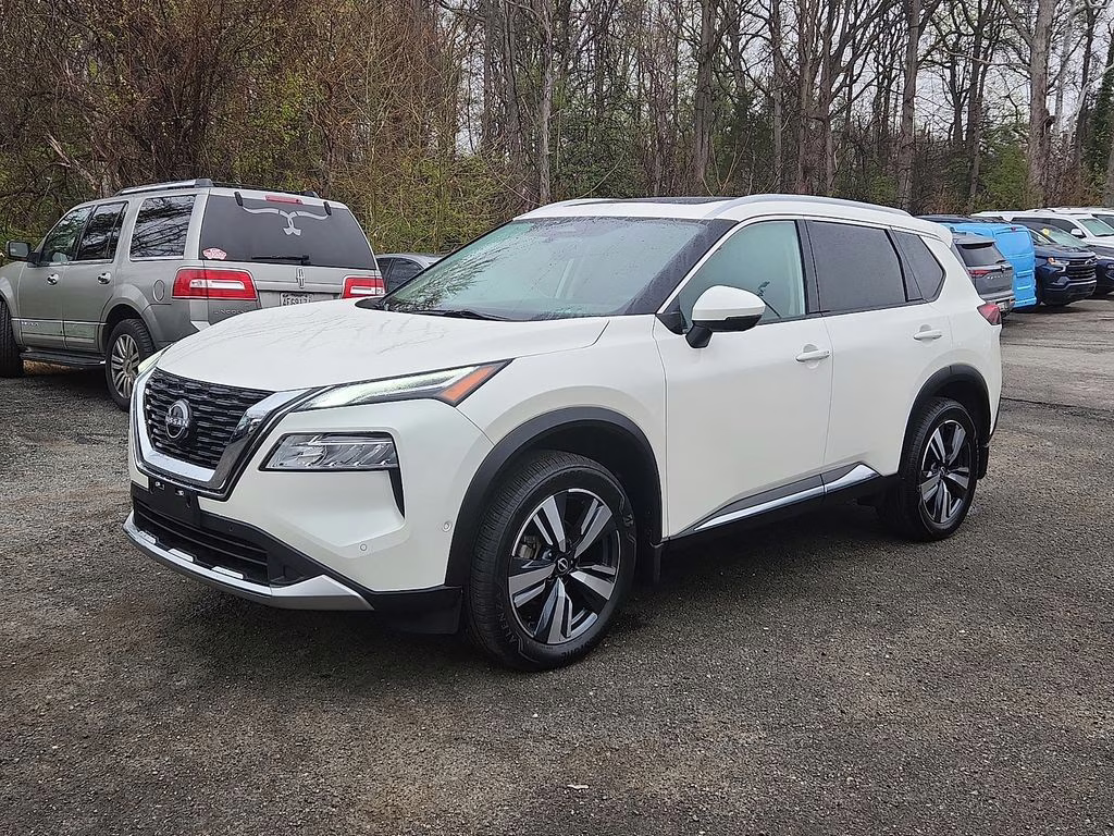 2023 Pearl White Tricoat Nissan Rogue Platinum AWD SUV