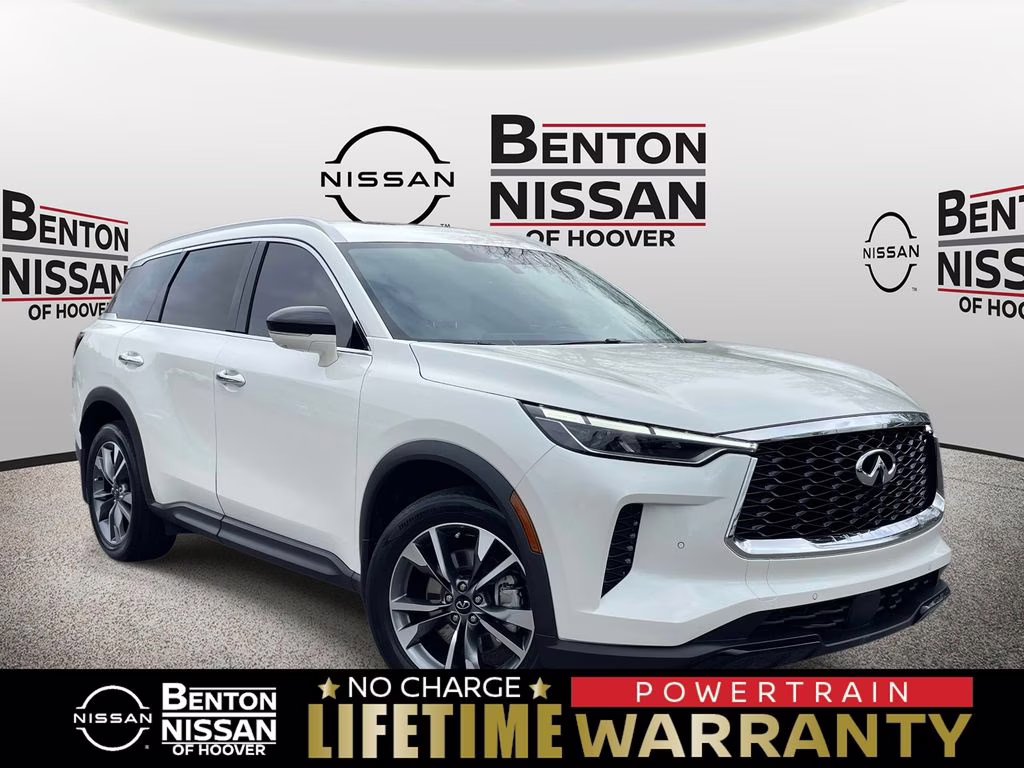 2023 Majestic White INFINITI QX60 LUXE AWD SUV