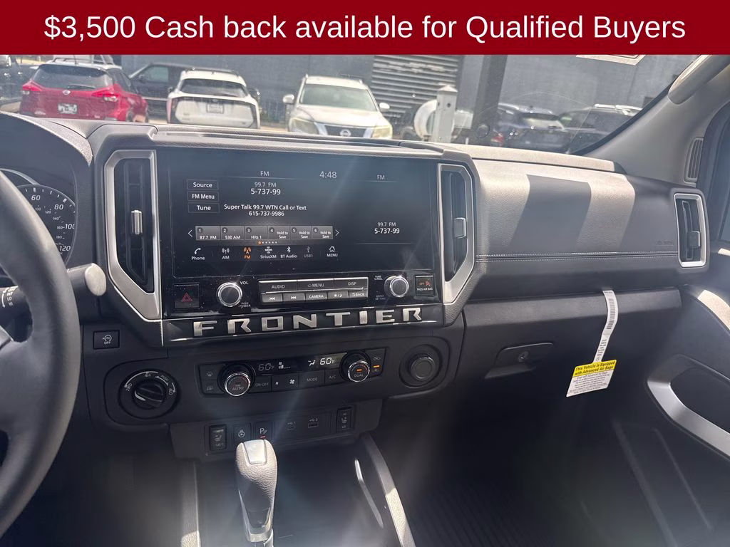 2026 Glacier White Nissan Frontier SV 4X4 Truck
