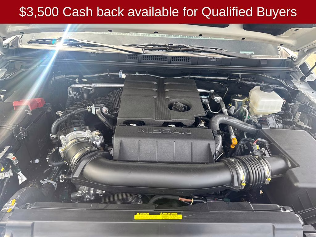 2026 Glacier White Nissan Frontier SV 4X4 Truck