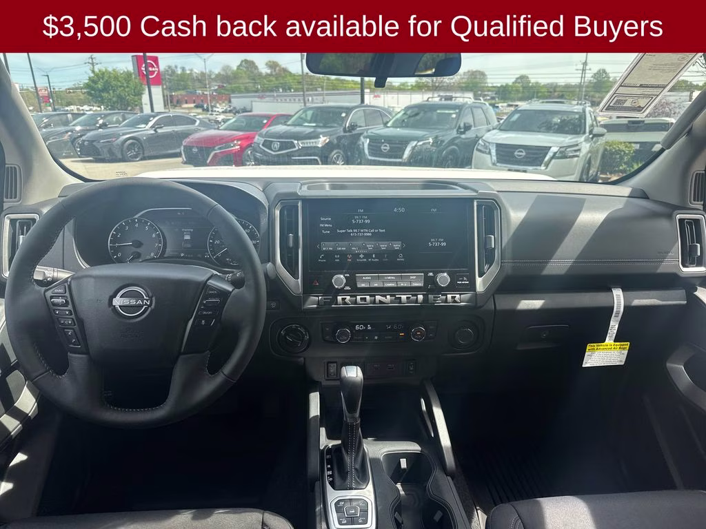 2026 Glacier White Nissan Frontier SV 4X4 Truck