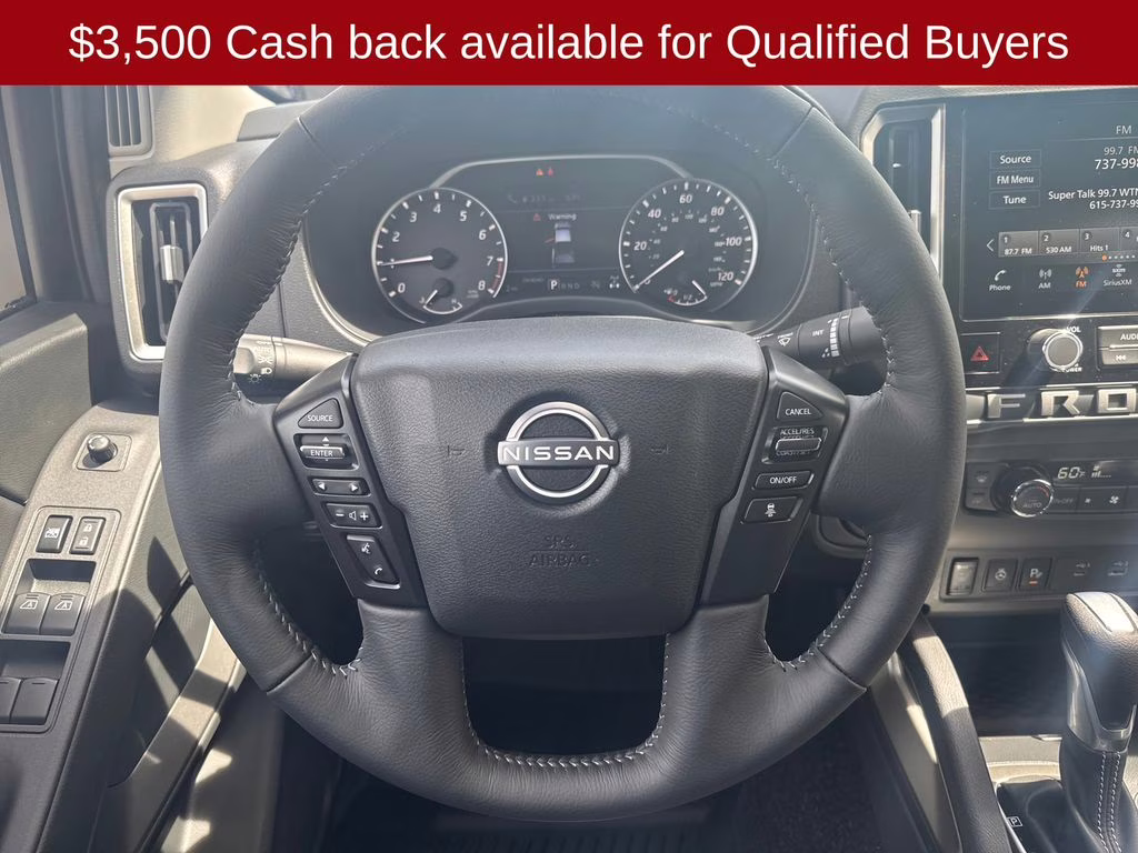 2026 Glacier White Nissan Frontier SV 4X4 Truck