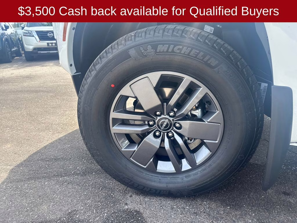 2026 Glacier White Nissan Frontier SV 4X4 Truck