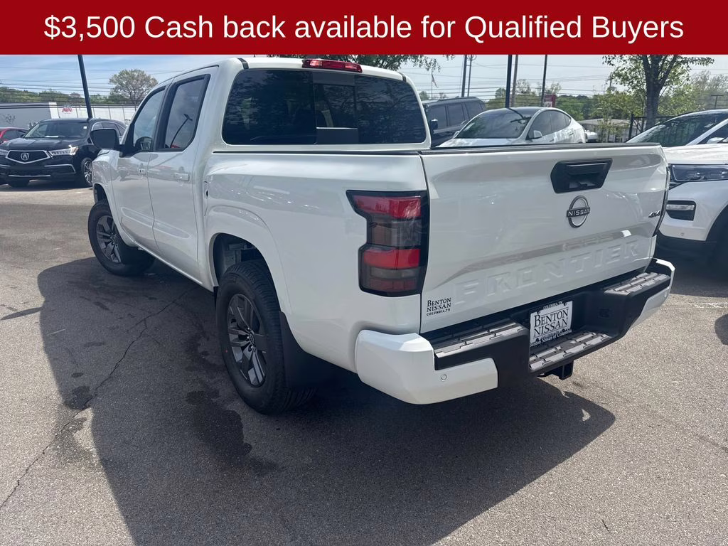 2026 Glacier White Nissan Frontier SV 4X4 Truck