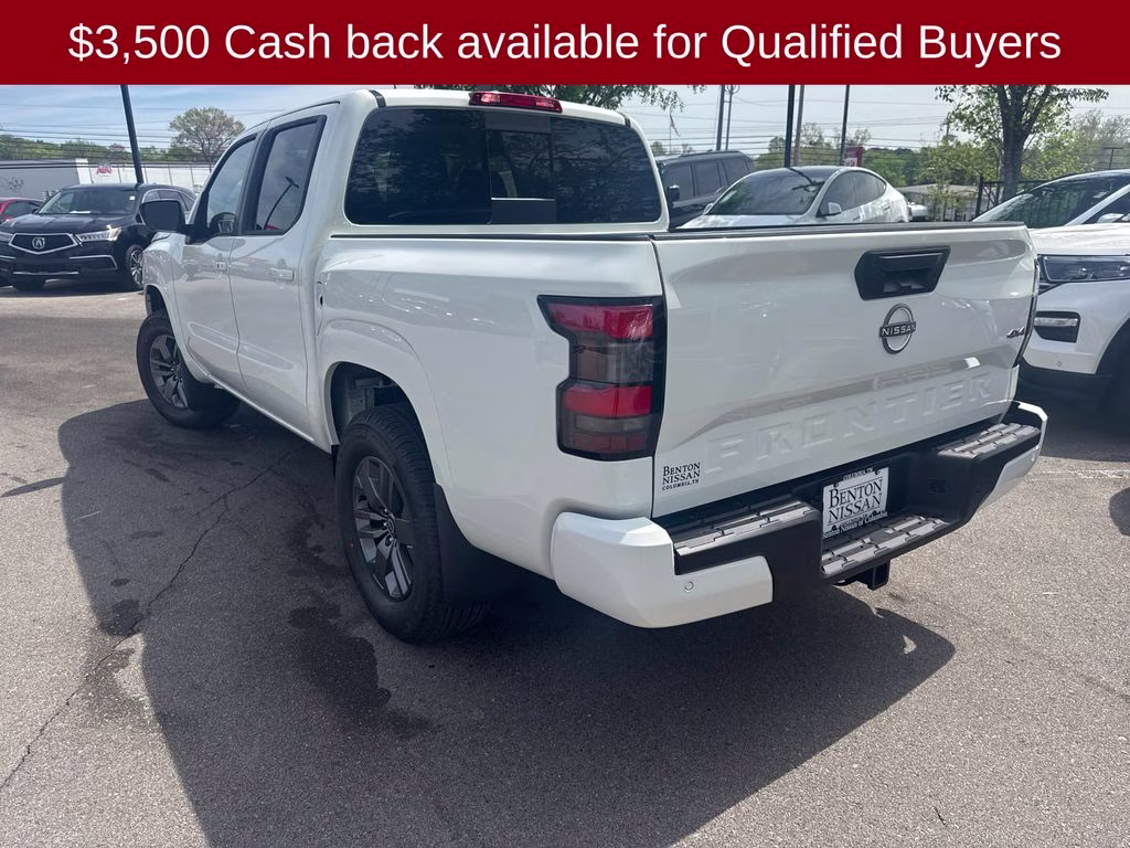 2026 Glacier White Nissan Frontier SV 4X4 Truck