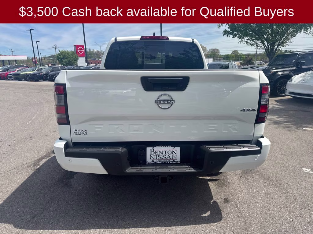 2026 Glacier White Nissan Frontier SV 4X4 Truck