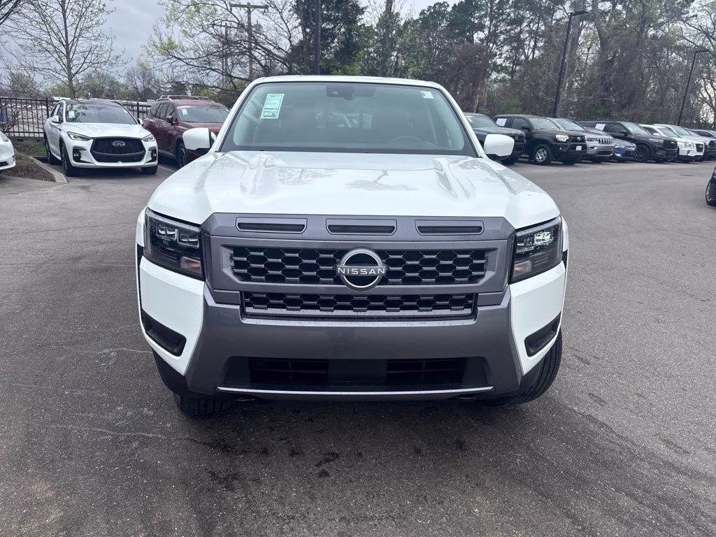 2026 Glacier White Nissan Frontier SV 4X4 Truck
