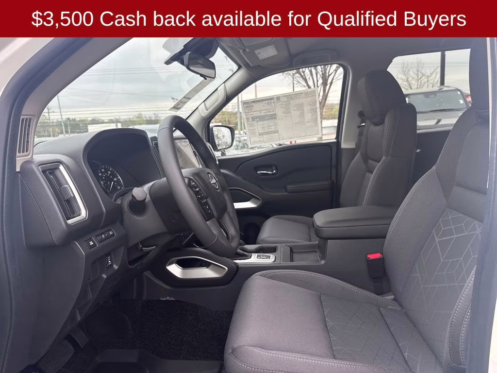 2026 Glacier White Nissan Frontier SV 4X4 Truck