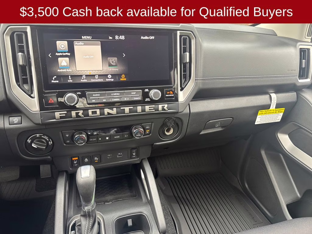 2026 Glacier White Nissan Frontier SV 4X4 Truck