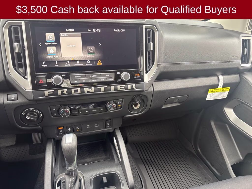 2026 Glacier White Nissan Frontier SV 4X4 Truck