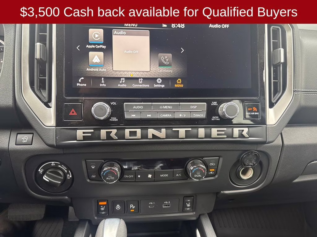 2026 Glacier White Nissan Frontier SV 4X4 Truck