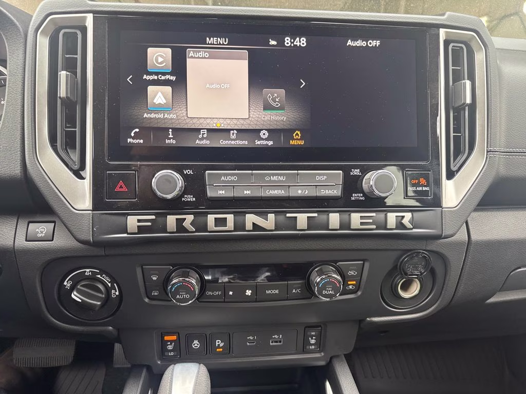 2026 Glacier White Nissan Frontier SV 4X4 Truck