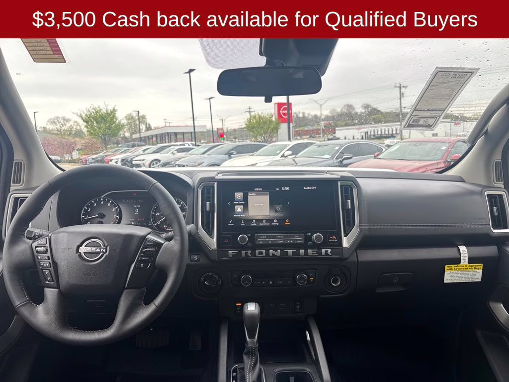 2026 Glacier White Nissan Frontier SV 4X4 Truck