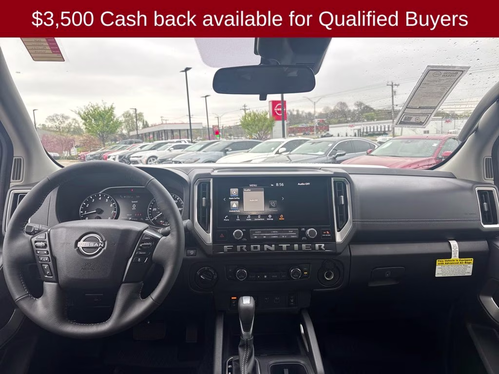 2026 Glacier White Nissan Frontier SV 4X4 Truck