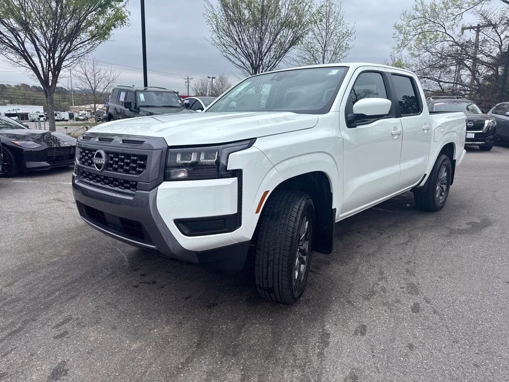 2026 Glacier White Nissan Frontier SV 4X4 Truck