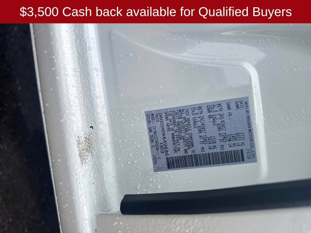 2026 Glacier White Nissan Frontier SV 4X4 Truck