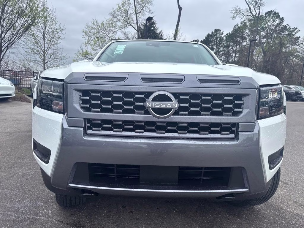 2026 Glacier White Nissan Frontier SV 4X4 Truck