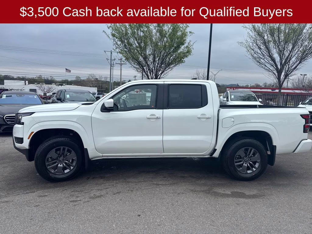 2026 Glacier White Nissan Frontier SV 4X4 Truck