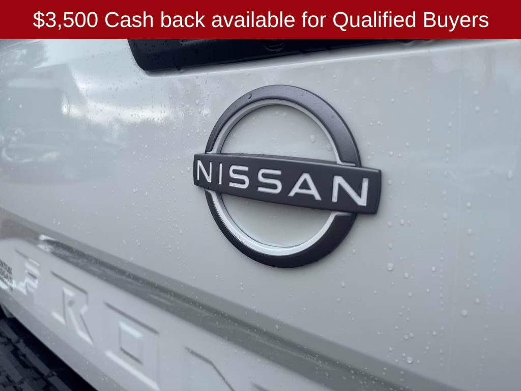 2026 Glacier White Nissan Frontier SV 4X4 Truck