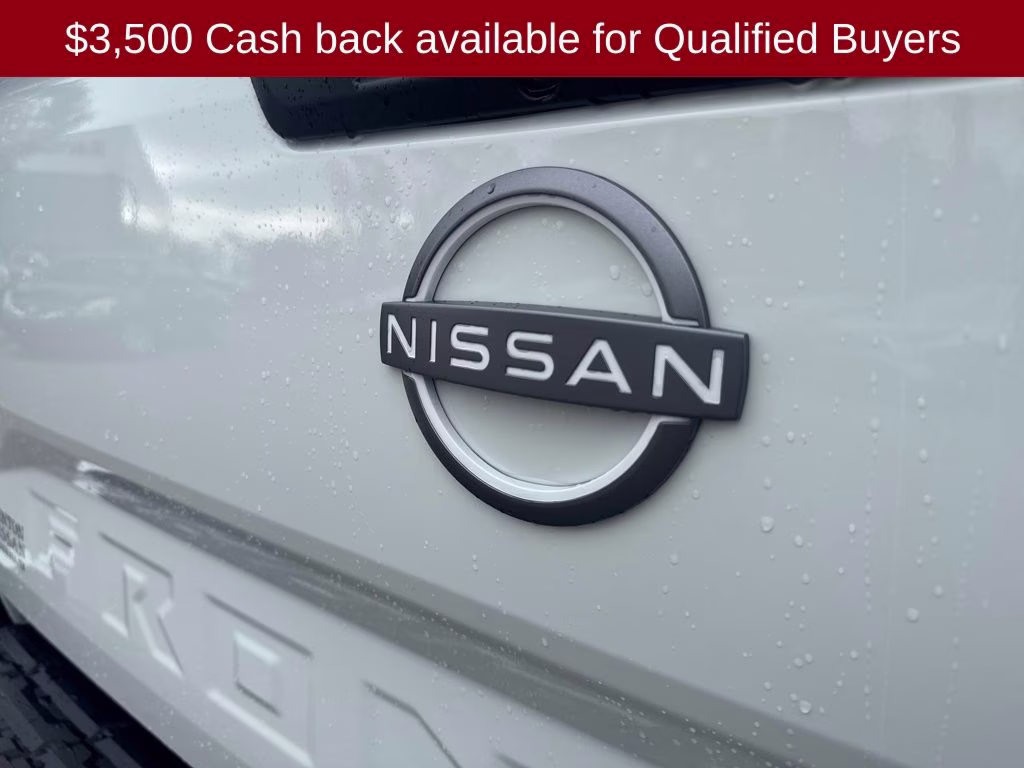 2026 Glacier White Nissan Frontier SV 4X4 Truck