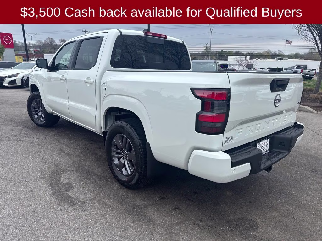 2026 Glacier White Nissan Frontier SV 4X4 Truck