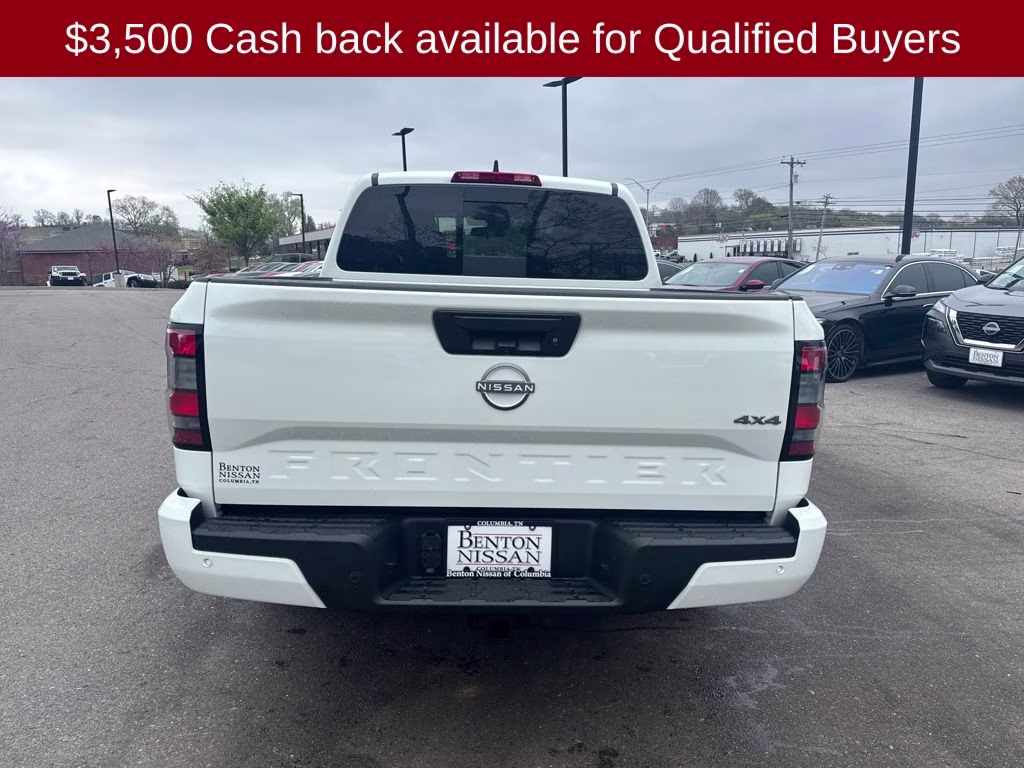 2026 Glacier White Nissan Frontier SV 4X4 Truck