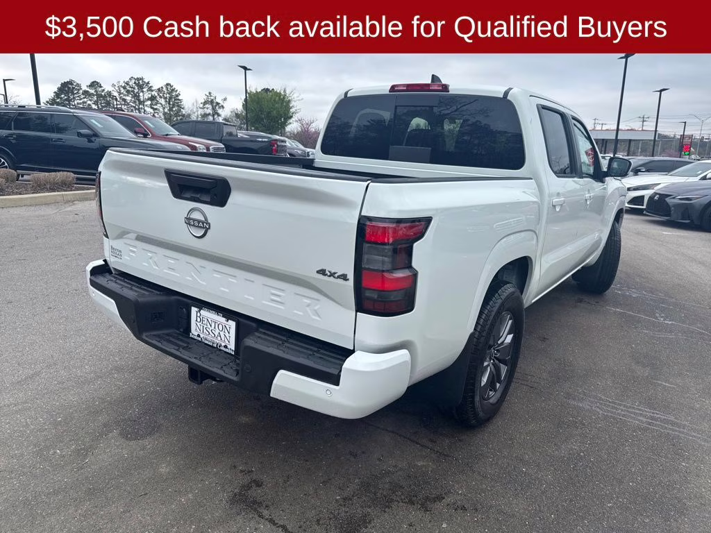 2026 Glacier White Nissan Frontier SV 4X4 Truck