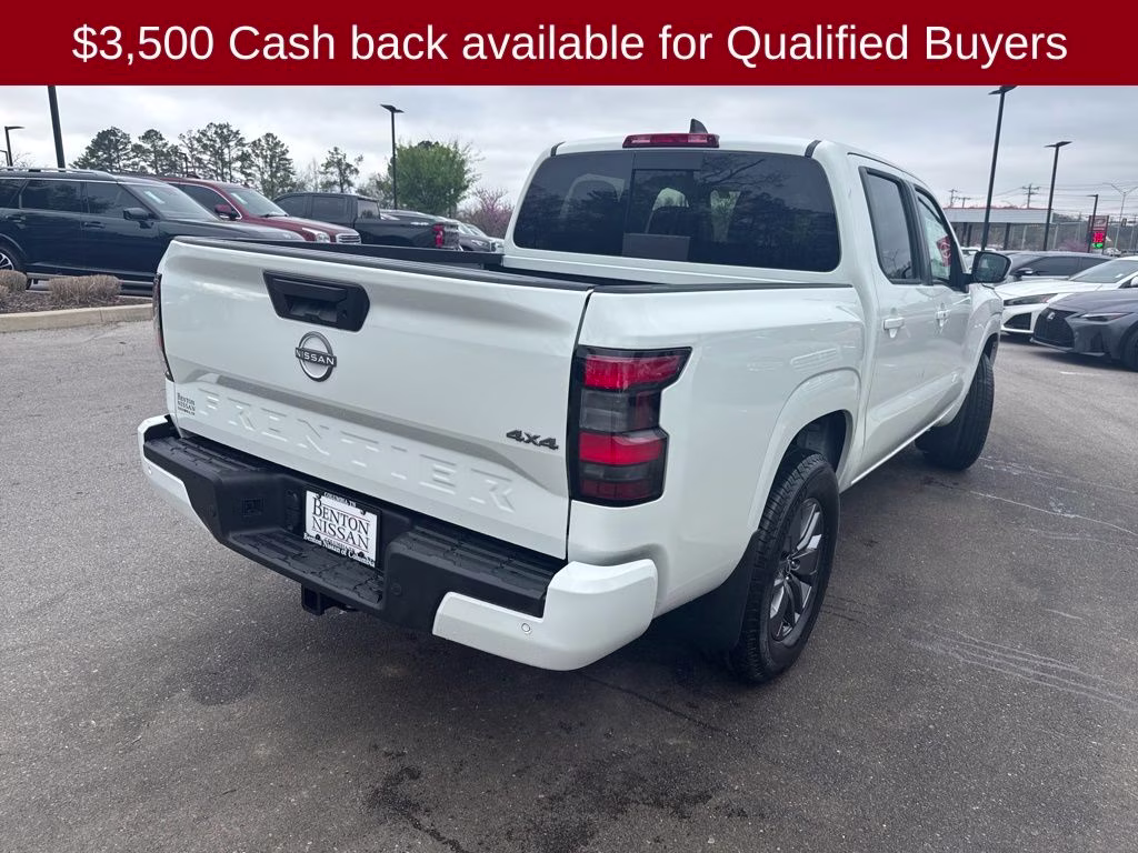 2026 Glacier White Nissan Frontier SV 4X4 Truck