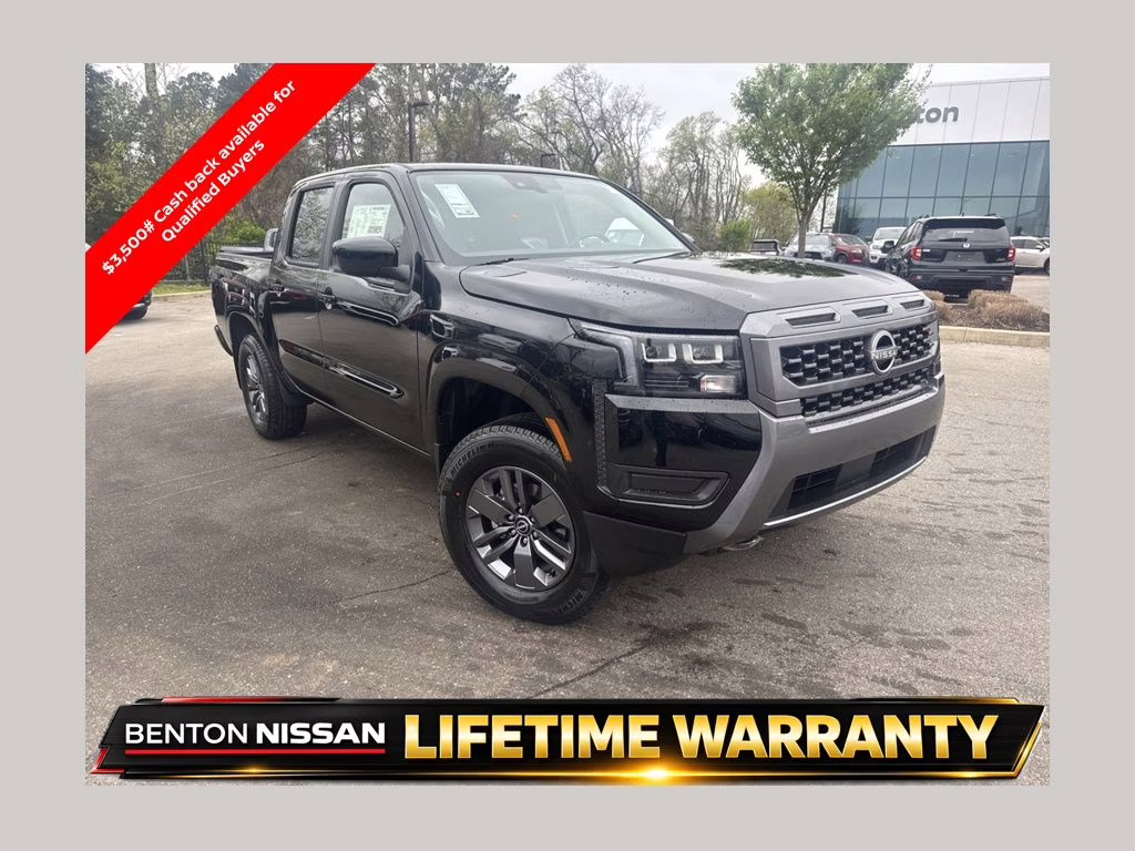 2026 Super Black Nissan Frontier SV 4X4 Truck