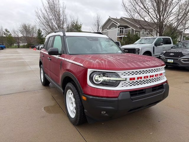 2026 Ruby Red Metallic Tinted Clearcoat Ford Bronco Sport Heritage 4X4 SUV