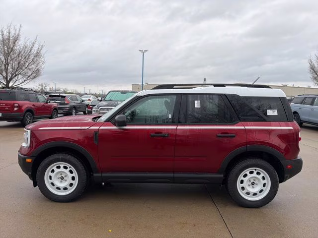 2026 Ruby Red Metallic Tinted Clearcoat Ford Bronco Sport Heritage 4X4 SUV
