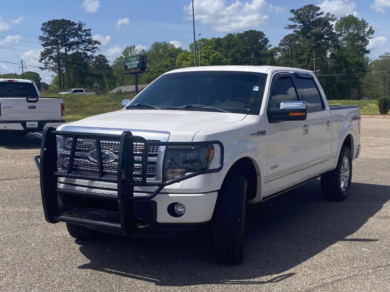 2013 White Platinum Clearcoat Metallic Ford F-150 Platinum 4X4 Truck