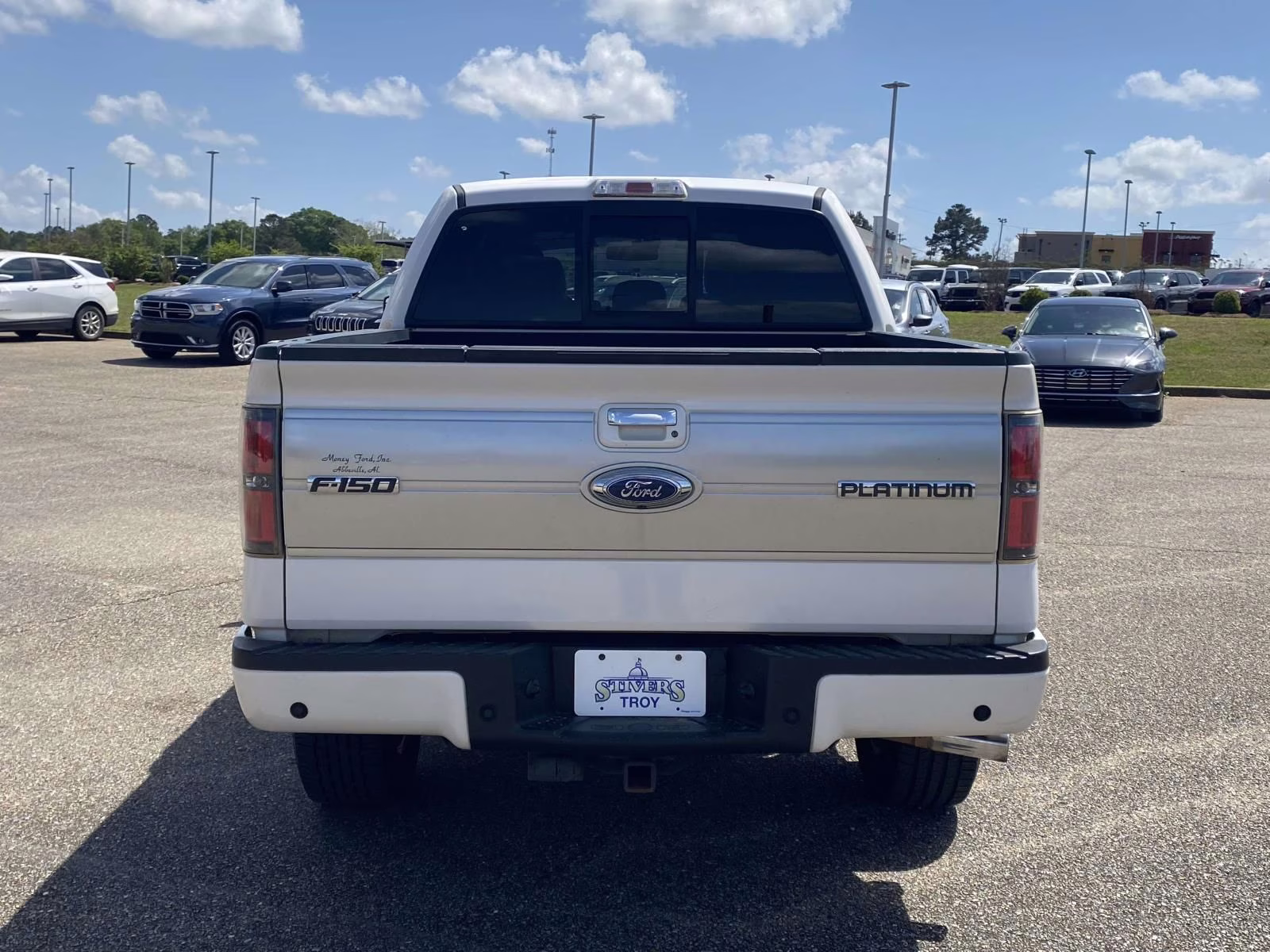 2013 White Platinum Clearcoat Metallic Ford F-150 Platinum 4X4 Truck
