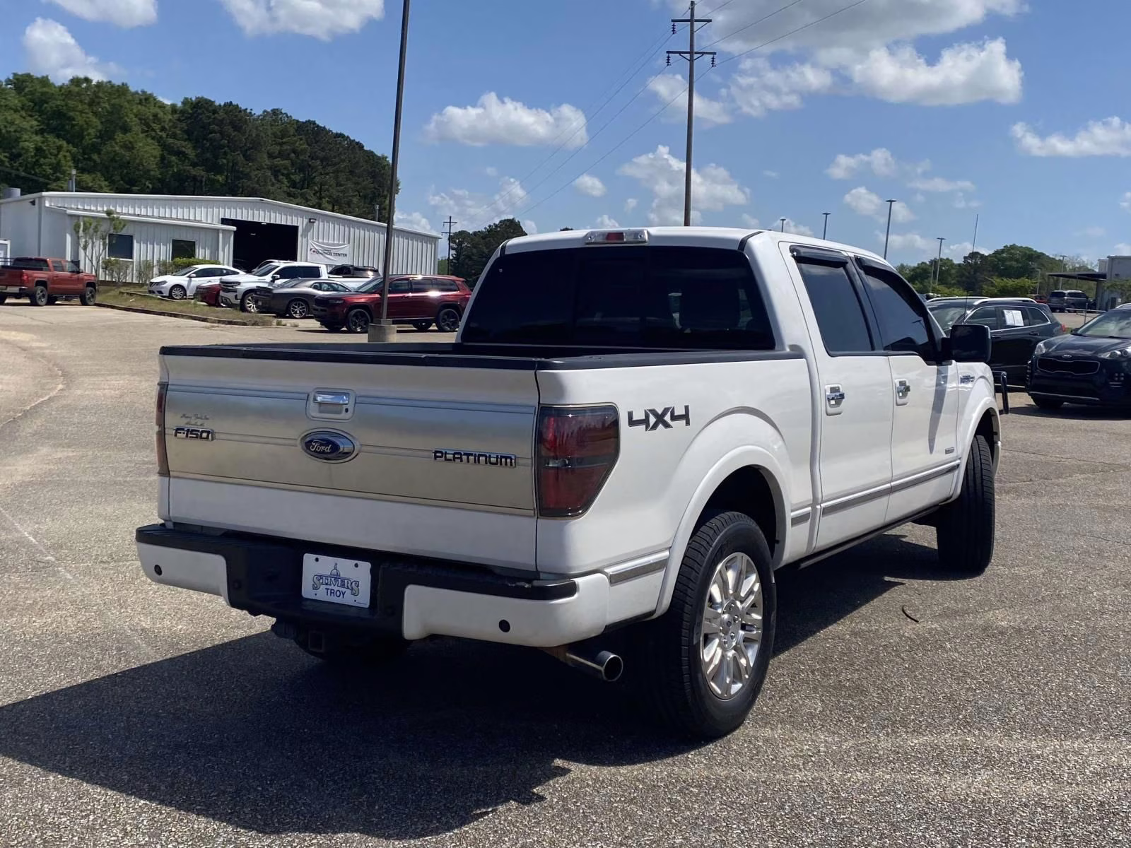 2013 White Platinum Clearcoat Metallic Ford F-150 Platinum 4X4 Truck