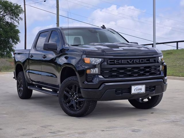 2026 Black Chevrolet Silverado 1500 Custom Trail Boss 4X4 Truck