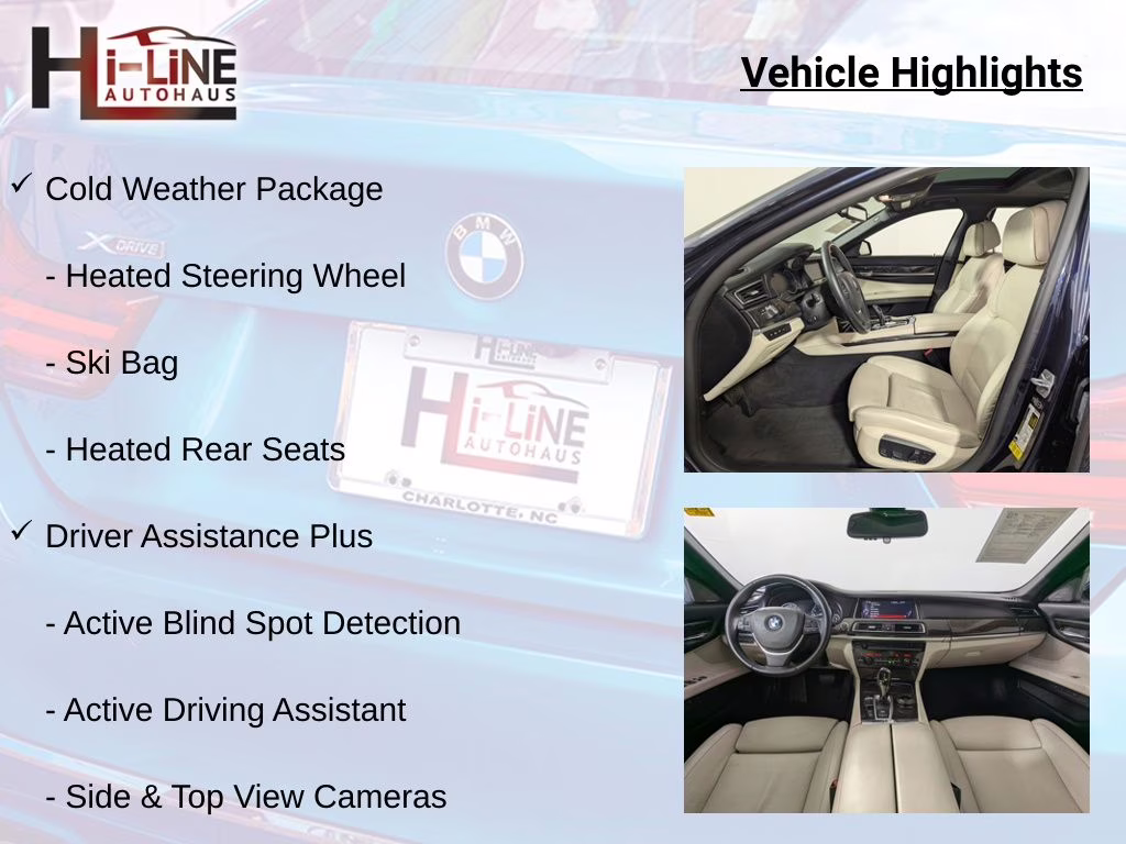 2015 Imperial Blue Metallic BMW 7 Series 750Li RWD Sedan