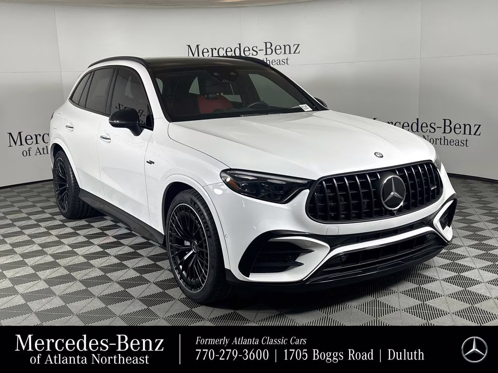 2024 MANUFAKTUR Moonlight White Metallic Mercedes-Benz GLC GLC 43 AMG AWD SUV